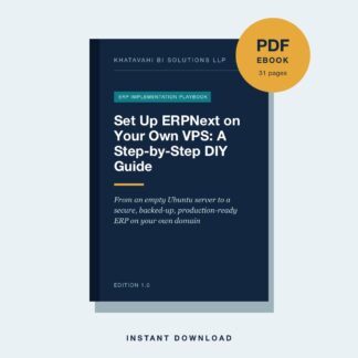 Cover of the ebook Set Up ERPNext on Your Own VPS: A Step-by-Step DIY Guide